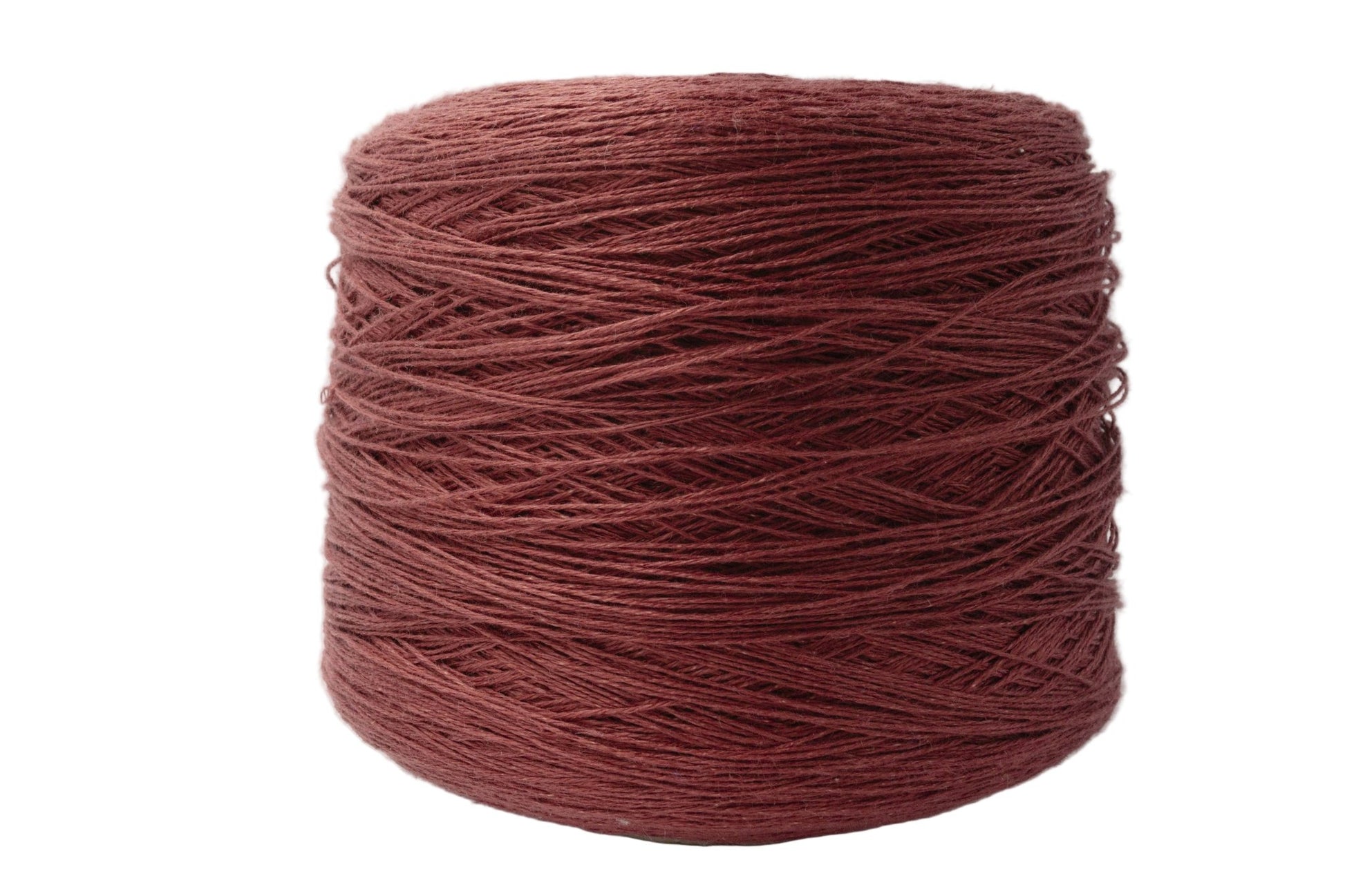 100% Linen Yarn on Cone, Cherry Color 1.040 | Knitting yarn shop / dzijas veikals