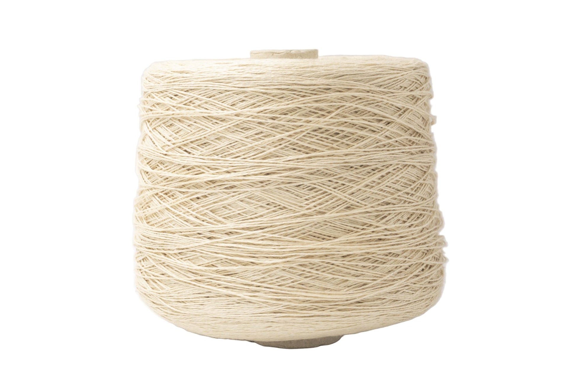 100% Linen Yarn on Cone, Natural Cream Color 1.0 | Knitting yarn shop / dzijas veikals