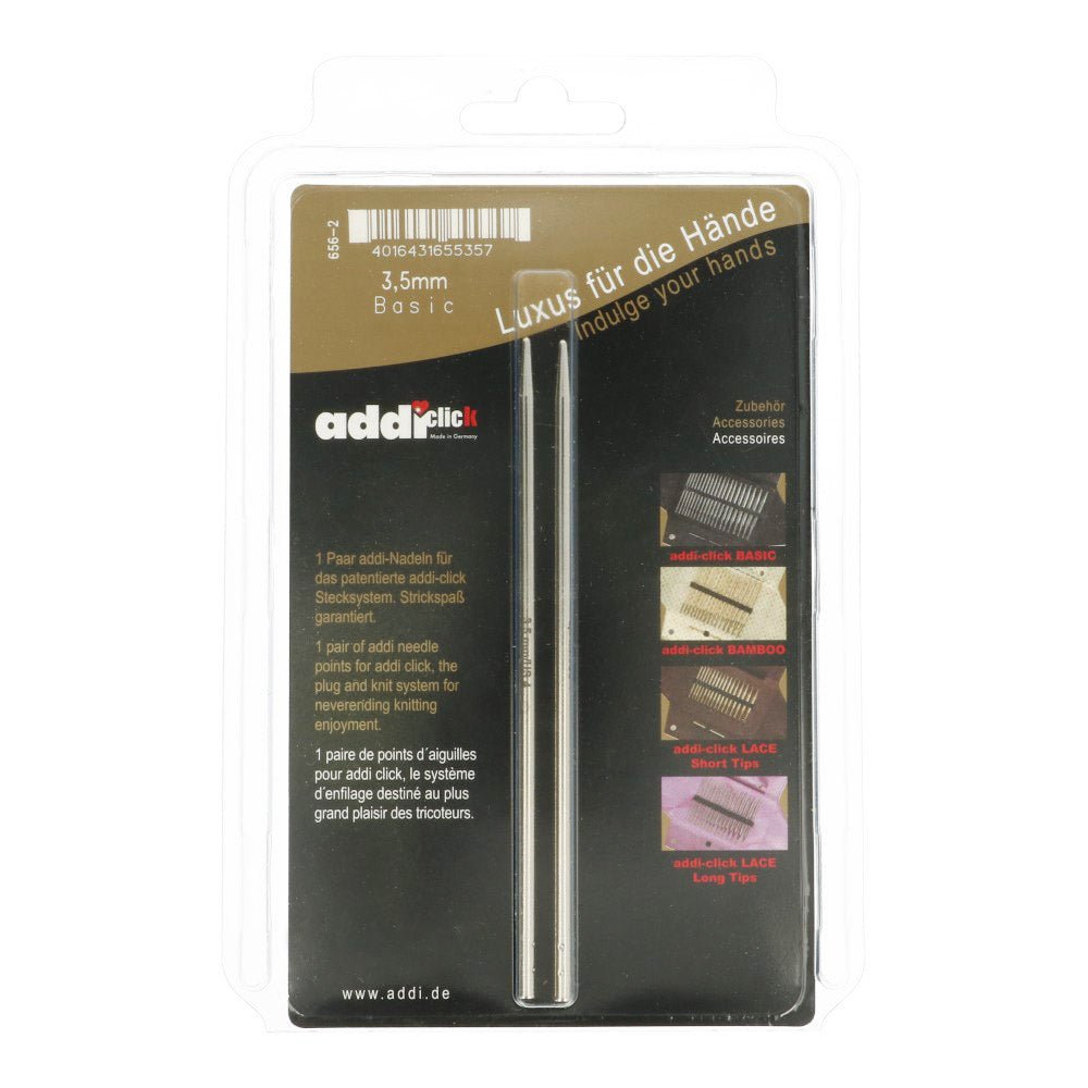 Addi Click Basic interchangeable needle tips 3.5 | Knitting yarn shop / dzijas veikals
