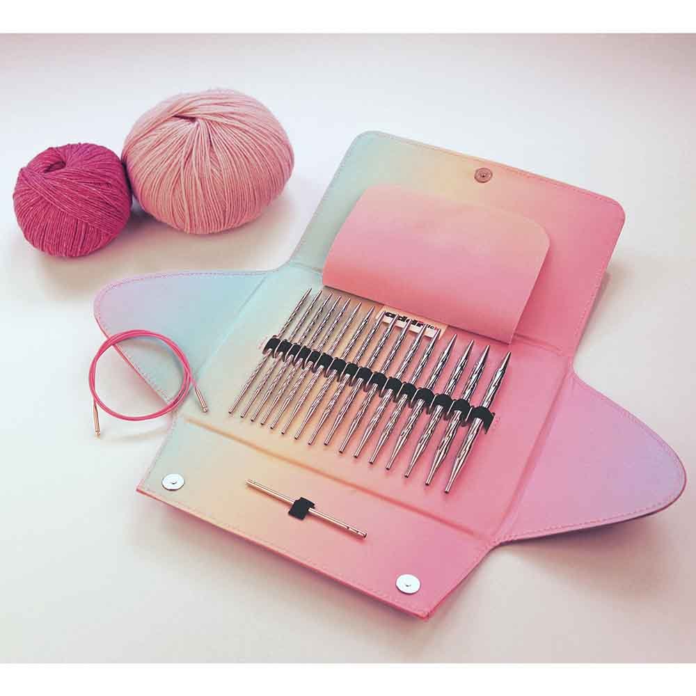 Addi Click Unicorn Lace Long Set – 8 Interchangeable Needle Pairs, Cables & Case (3.50–8.00mm) | Knitting yarn shop / dzijas veikals