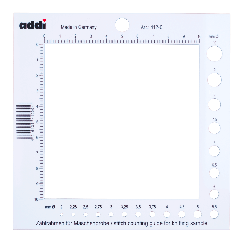 Addi Counting frame white | Knitting yarn shop / dzijas veikals