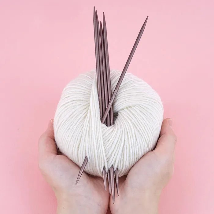 Addi Mystic Lace Double - Pointed Needles – 15cm, 20cm & 23cm – Lightweight Anodized Aluminum DPN Set 15 | Knitting yarn shop / dzijas veikals