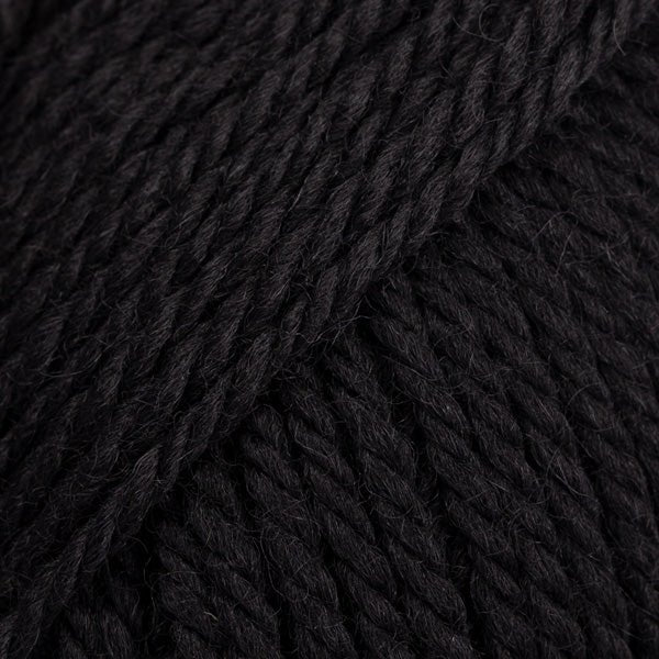 ALASKA UNI COLOUR 06 black | Knitting yarn shop / dzijas veikals