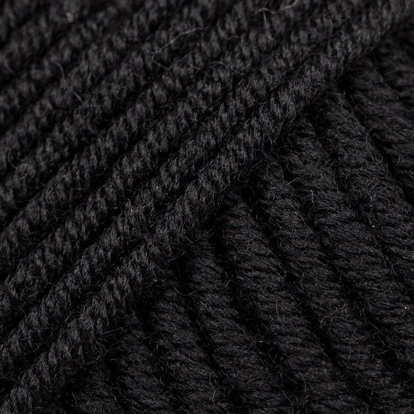 BIG MERINO UNI COLOUR 04 black | Knitting yarn shop / dzijas veikals