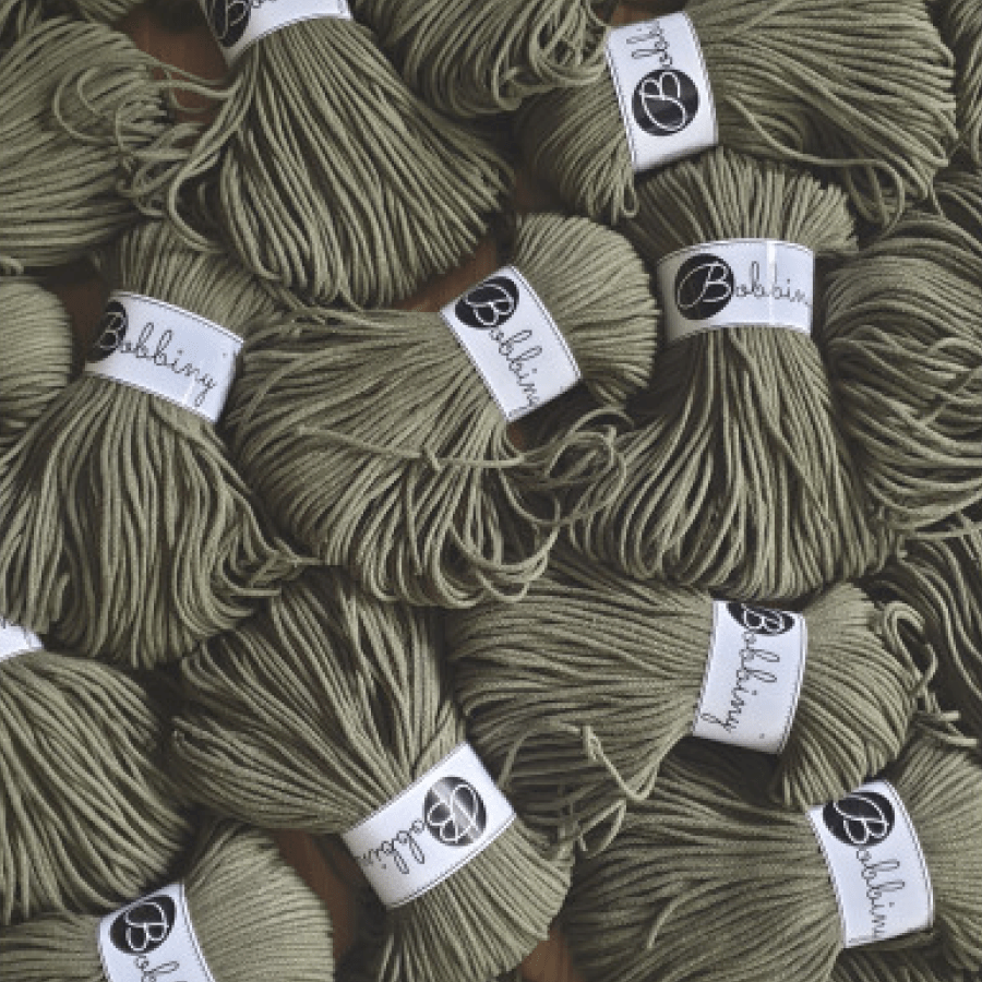 Bobbiny BRAIDED CORDS 3MM Junior Aloe | Knitting yarn shop / dzijas veikals