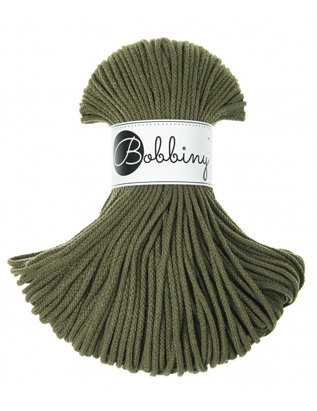 Bobbiny BRAIDED CORDS 3MM Junior Avocado | Knitting yarn shop / dzijas veikals