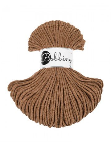 Bobbiny BRAIDED CORDS 3MM Junior Caramel | Knitting yarn shop / dzijas veikals