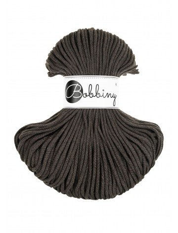 Bobbiny BRAIDED CORDS 3MM Junior Espresso | Knitting yarn shop / dzijas veikals
