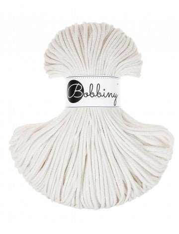 Bobbiny BRAIDED CORDS 3MM Junior Off White | Knitting yarn shop / dzijas veikals