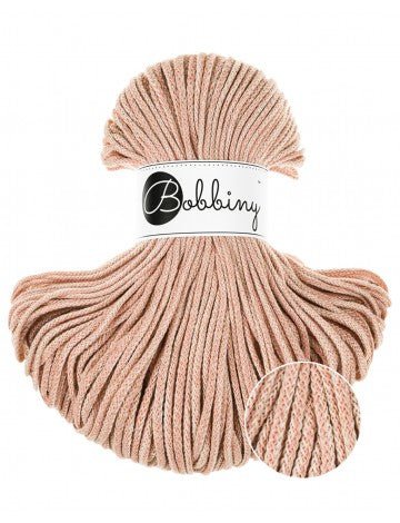 Bobbiny BRAIDED CORDS 3MM Junior Peach shake | Knitting yarn shop / dzijas veikals