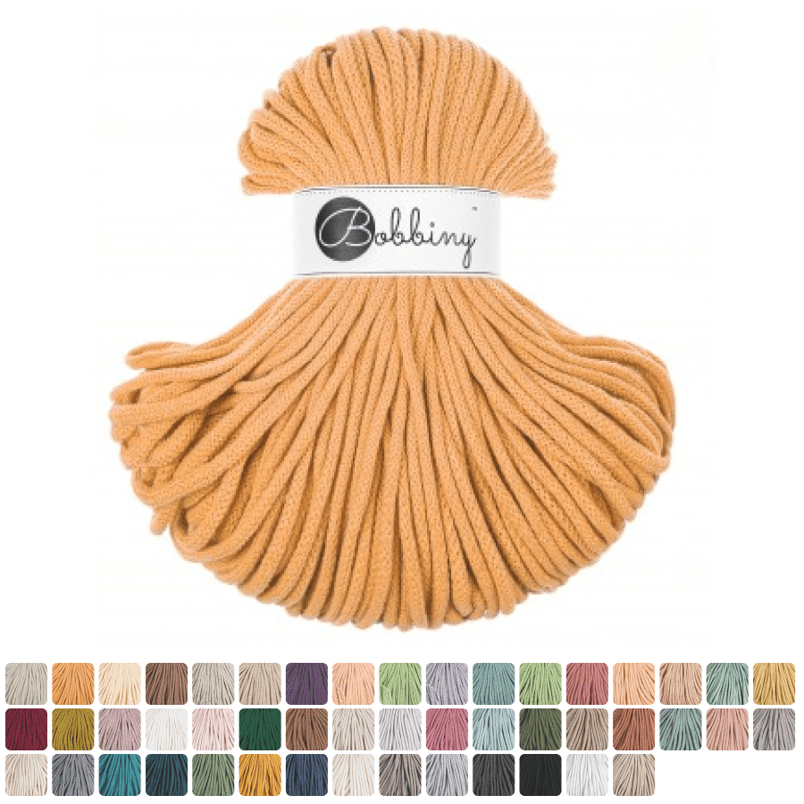 Bobbiny BRAIDED CORDS 5MM Premium Aloe | Knitting yarn shop / dzijas veikals