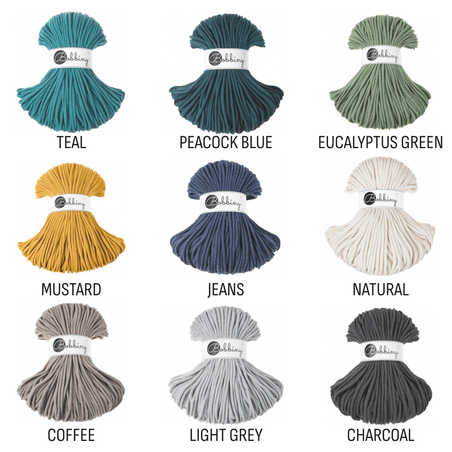 Bobbiny BRAIDED CORDS 5MM Premium Aloe | Knitting yarn shop / dzijas veikals