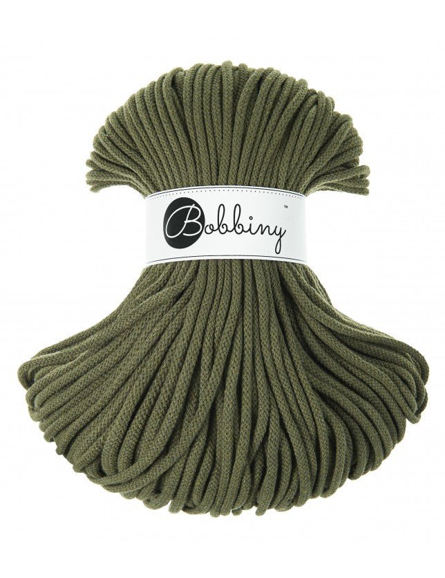 Bobbiny BRAIDED CORDS 5MM Premium Avocado | Knitting yarn shop / dzijas veikals