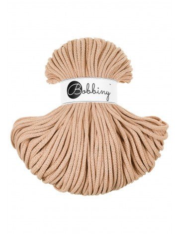 Bobbiny BRAIDED CORDS 5MM Premium Biscuit | Knitting yarn shop / dzijas veikals