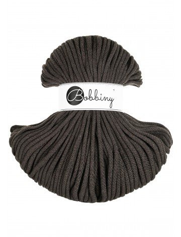 Bobbiny BRAIDED CORDS 5MM Premium Espresso | Knitting yarn shop / dzijas veikals