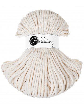 Bobbiny BRAIDED CORDS 5MM Premium Natural | Knitting yarn shop / dzijas veikals
