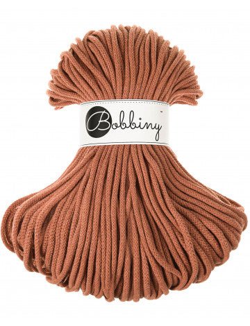 Bobbiny BRAIDED CORDS 5MM Premium Terracotta | Knitting yarn shop / dzijas veikals