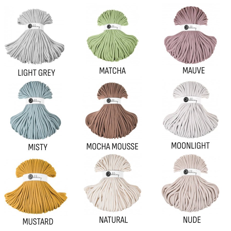 Bobbiny BRAIDED CORDS 9MM JUMBO Aloe | Knitting yarn shop / dzijas veikals