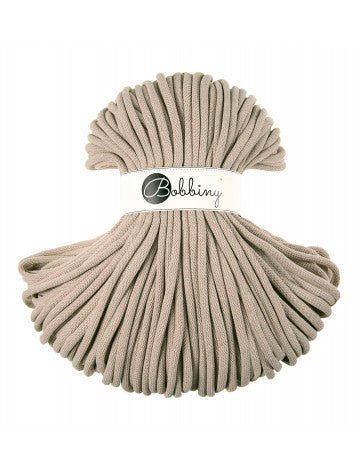 Bobbiny BRAIDED CORDS 9MM JUMBO Beige | Knitting yarn shop / dzijas veikals