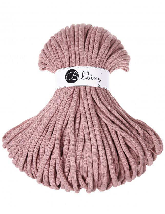 Bobbiny BRAIDED CORDS 9MM JUMBO Blush | Knitting yarn shop / dzijas veikals