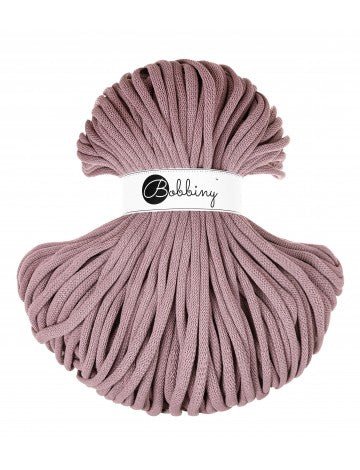 Bobbiny BRAIDED CORDS 9MM JUMBO Mauve | Knitting yarn shop / dzijas veikals