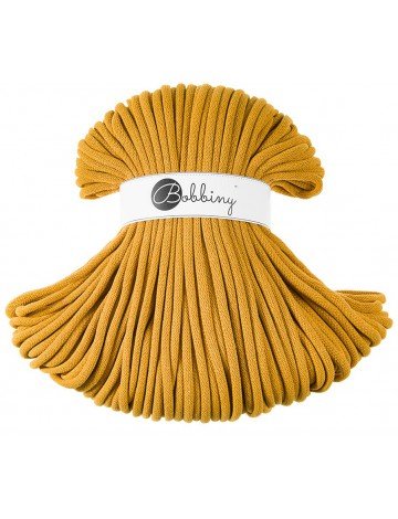 Bobbiny BRAIDED CORDS 9MM JUMBO Mustard | Knitting yarn shop / dzijas veikals