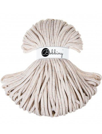 Bobbiny BRAIDED CORDS 9MM JUMBO Rainbow Dust | Knitting yarn shop / dzijas veikals