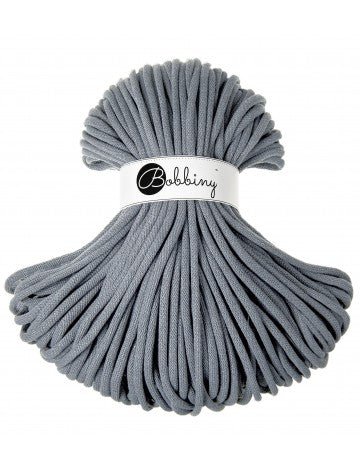 Bobbiny BRAIDED CORDS 9MM JUMBO Steel | Knitting yarn shop / dzijas veikals