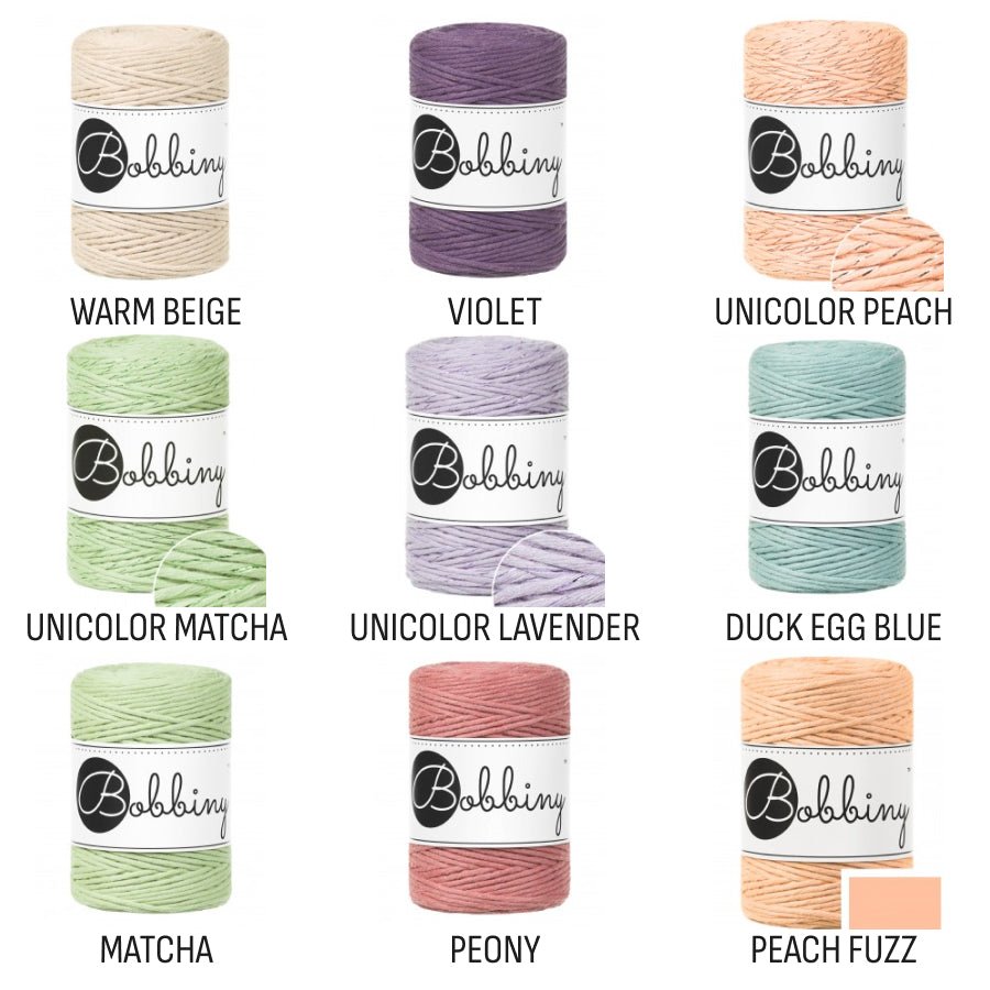 Bobbiny MACRAME CORDS 1,5MM Aloe | Knitting yarn shop / dzijas veikals