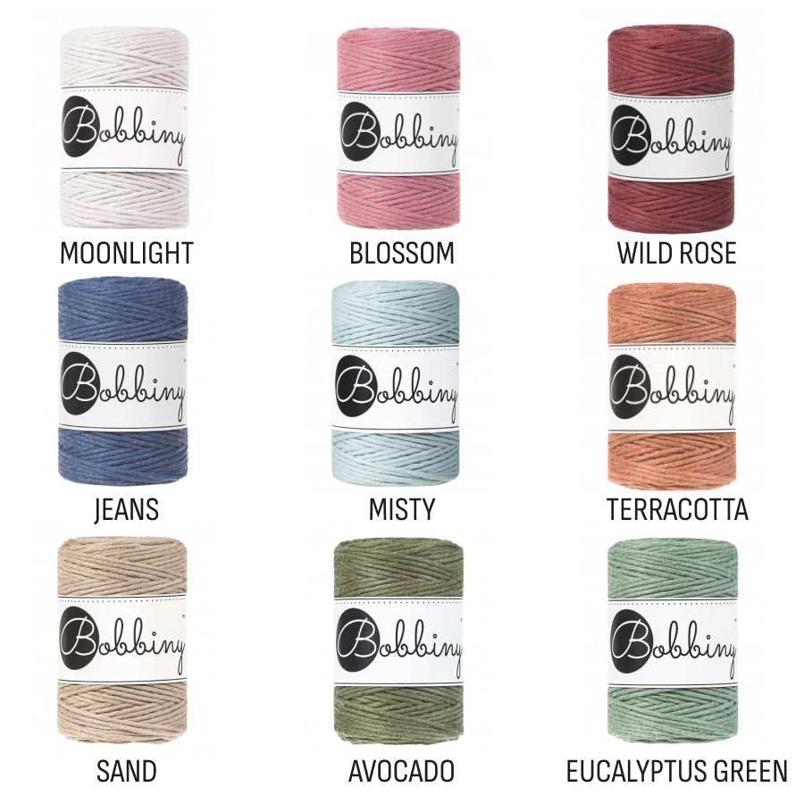 Bobbiny MACRAME CORDS 1,5MM Aloe | Knitting yarn shop / dzijas veikals
