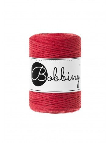 Bobbiny MACRAME CORDS 1,5MM Classic Red | Knitting yarn shop / dzijas veikals