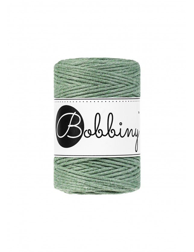 Bobbiny MACRAME CORDS 1,5MM Eucalyptus Green | Knitting yarn shop / dzijas veikals