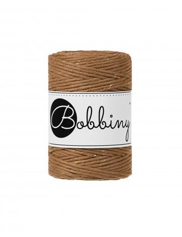 Bobbiny MACRAME CORDS 1,5MM Golden Caramel | Knitting yarn shop / dzijas veikals