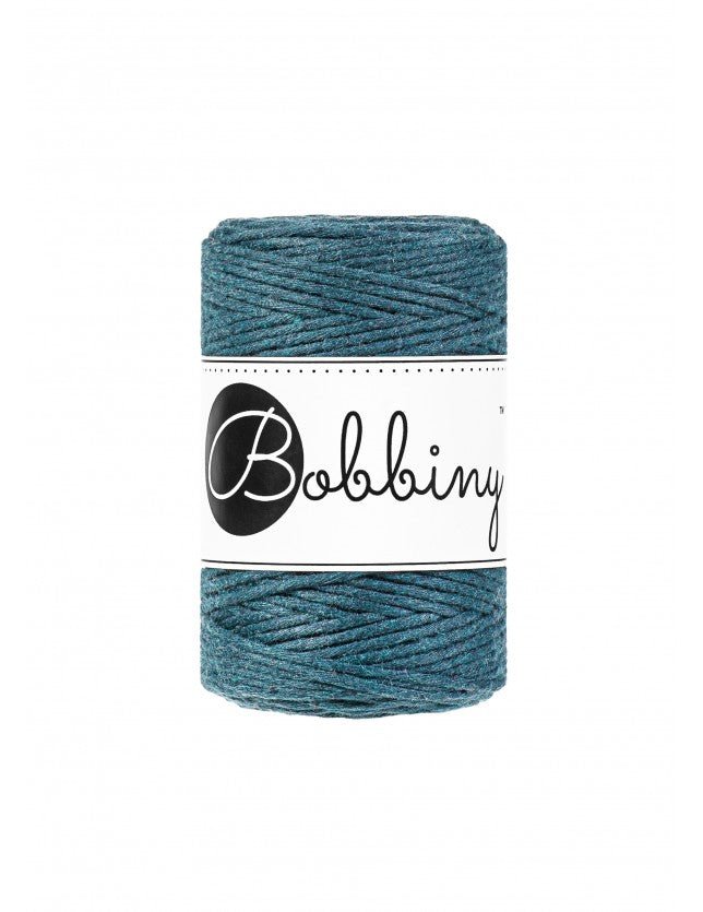 Bobbiny MACRAME CORDS 1,5MM Peacock Blue | Knitting yarn shop / dzijas veikals
