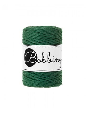 Bobbiny MACRAME CORDS 1,5MM Pine Green | Knitting yarn shop / dzijas veikals