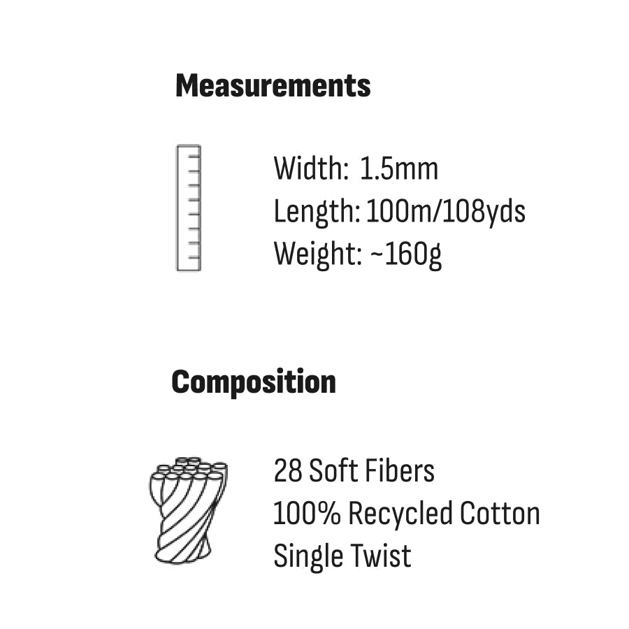 Bobbiny MACRAME CORDS 1,5MM Sunset | Knitting yarn shop / dzijas veikals