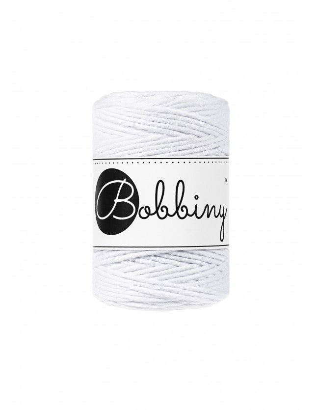 Bobbiny MACRAME CORDS 1,5MM White | Knitting yarn shop / dzijas veikals