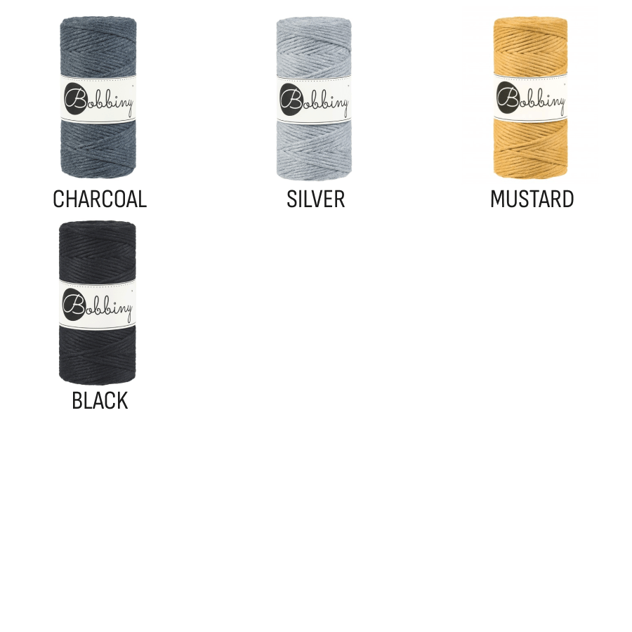 Bobbiny MACRAME CORDS 3MM Aloe | Knitting yarn shop / dzijas veikals