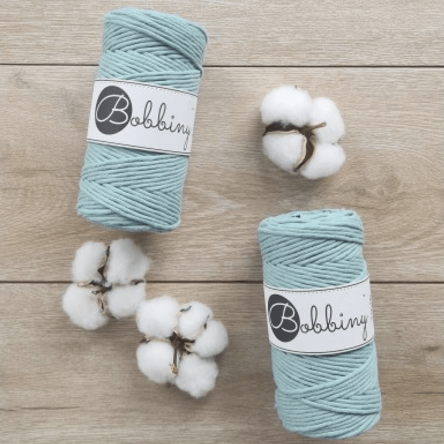 Bobbiny MACRAME CORDS 3MM Aloe | Knitting yarn shop / dzijas veikals