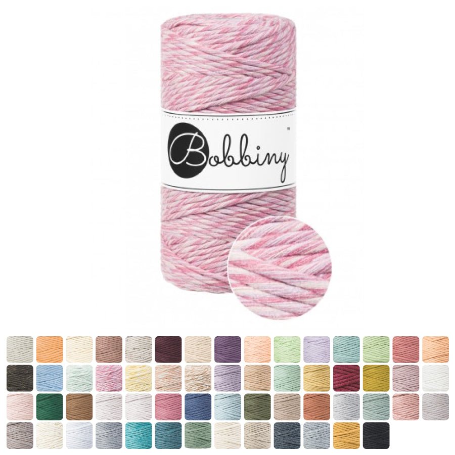 Bobbiny MACRAME CORDS 3MM Aloe | Knitting yarn shop / dzijas veikals