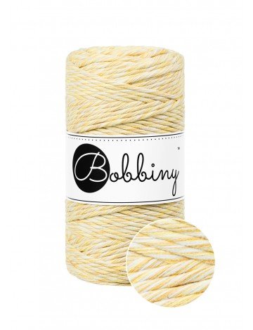 Bobbiny MACRAME CORDS 3MM Banana shake | Knitting yarn shop / dzijas veikals