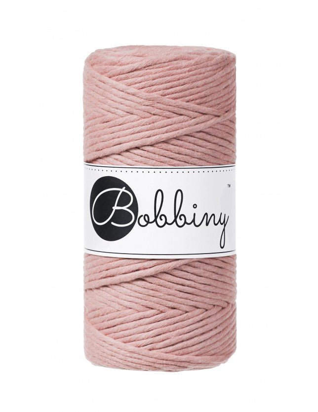 Bobbiny MACRAME CORDS 3MM Blush | Knitting yarn shop / dzijas veikals