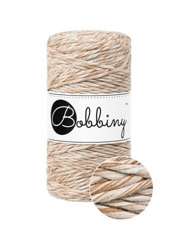 Bobbiny MACRAME CORDS 3MM Caramel shake | Knitting yarn shop / dzijas veikals