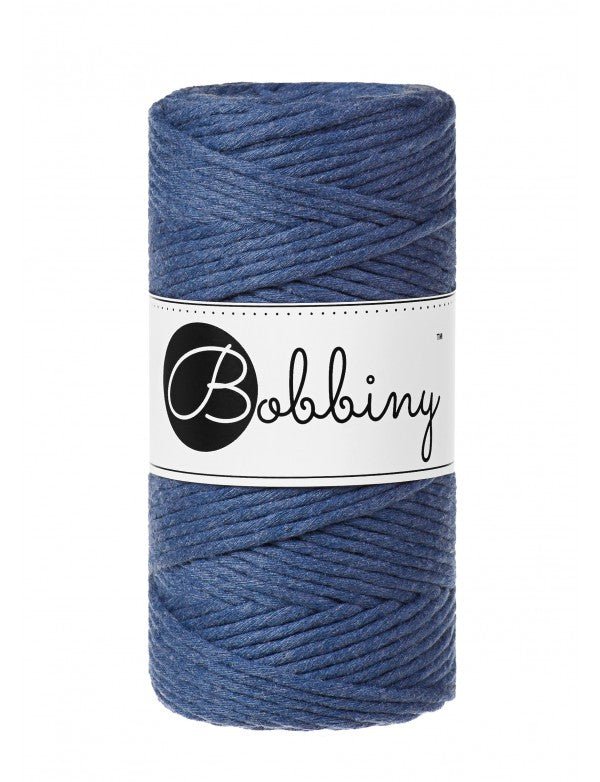 Bobbiny MACRAME CORDS 3MM Jeans | Knitting yarn shop / dzijas veikals