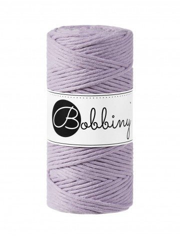 Bobbiny MACRAME CORDS 3MM Lavender | Knitting yarn shop / dzijas veikals