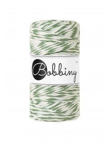 Bobbiny MACRAME CORDS 3MM Magic Green | Knitting yarn shop / dzijas veikals