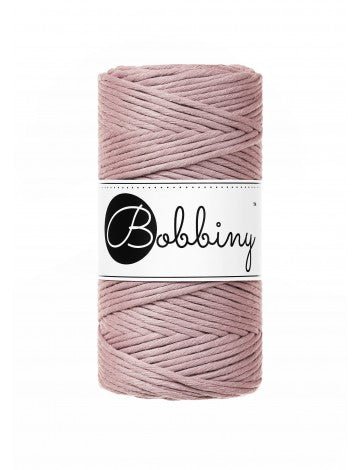 Bobbiny MACRAME CORDS 3MM Mauve | Knitting yarn shop / dzijas veikals