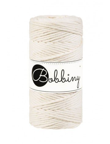 Bobbiny MACRAME CORDS 3MM Natural | Knitting yarn shop / dzijas veikals