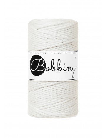 Bobbiny MACRAME CORDS 3MM Off White | Knitting yarn shop / dzijas veikals