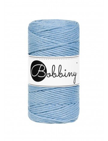 Bobbiny MACRAME CORDS 3MM Perfect blue | Knitting yarn shop / dzijas veikals